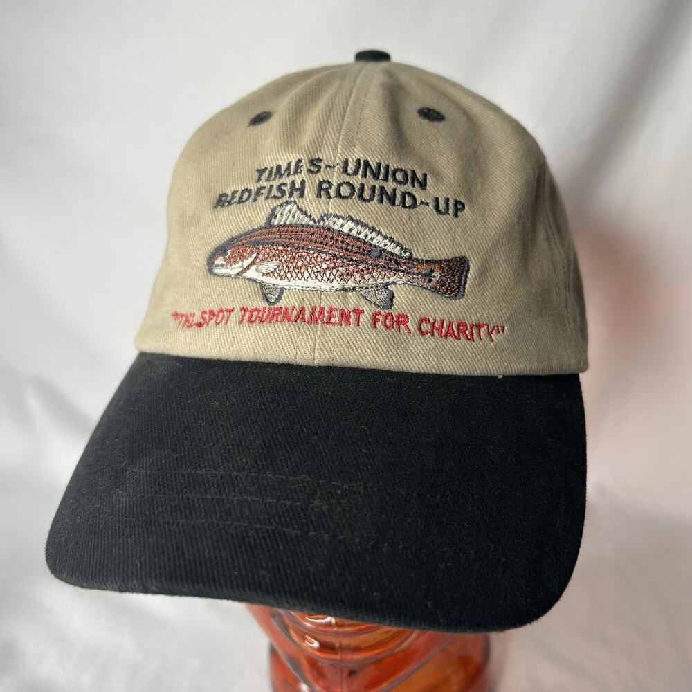 Times Union Redfish Round-Up Hat The Spot Tournament For Charity Vintage Tan